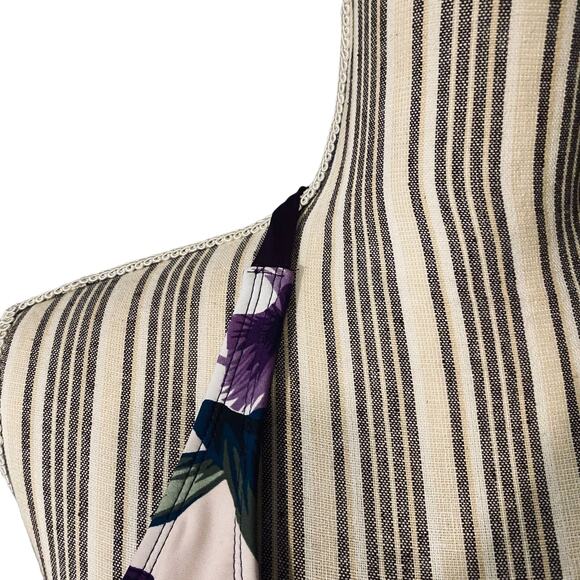 A.N.A A New Approach Purple & White Floral Crisscross Bikini Top Women Sz S - Picture 8 of 12